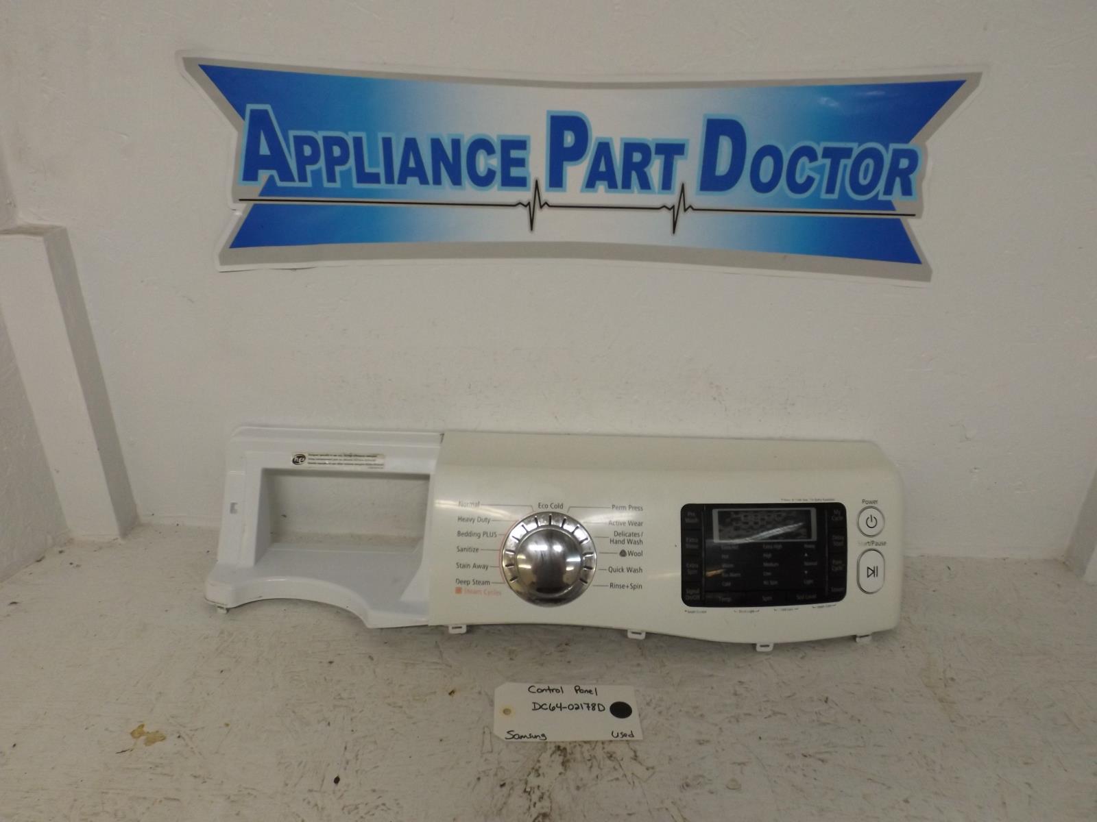 Samsung Washer DC64-02178D Control Panel Used Samsung Washer DC64-02178D Control Panel Used